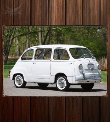 Металлическая табличка Fiat 600 D Multipla